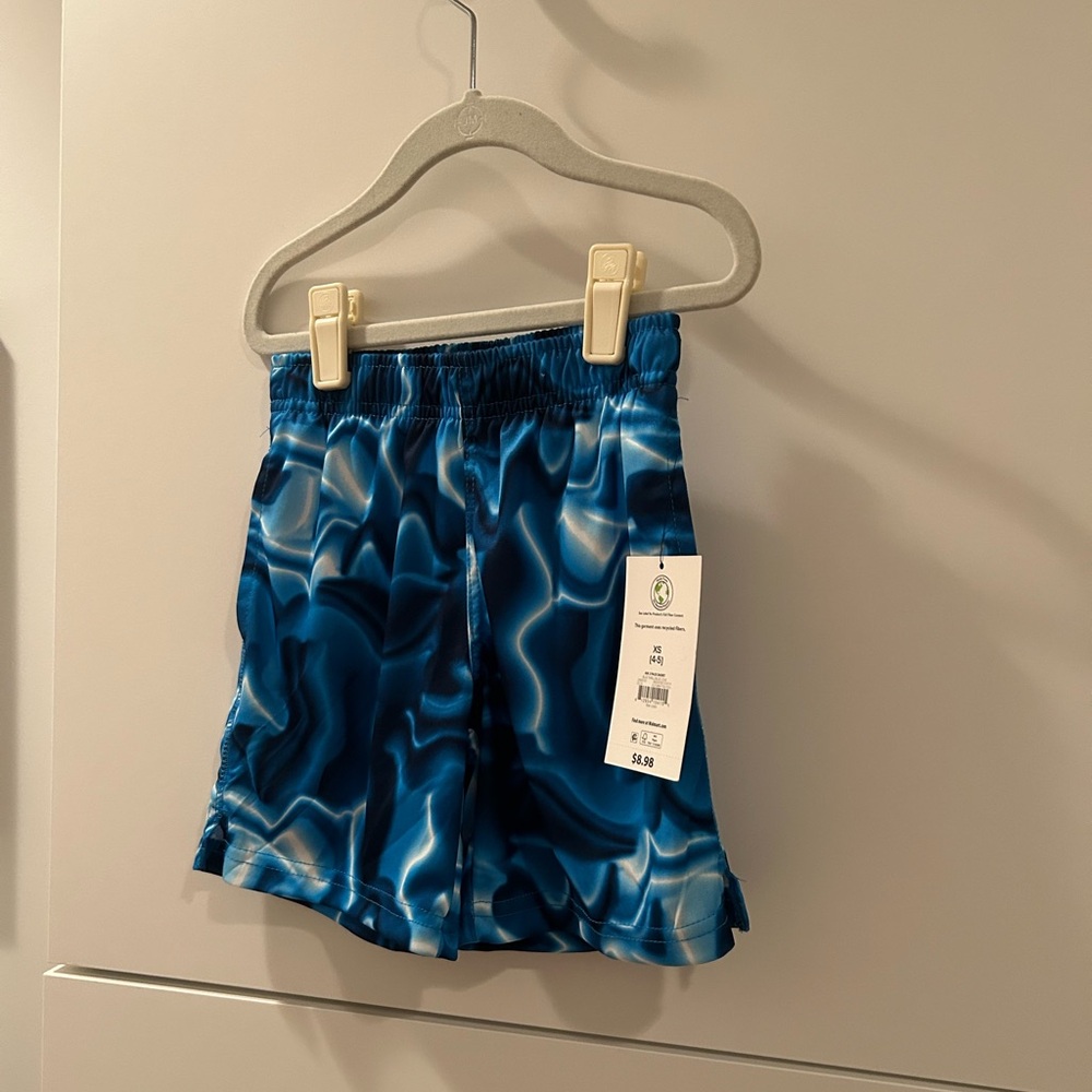 NWT Athletic Works Blue Kids Shorts 4/5